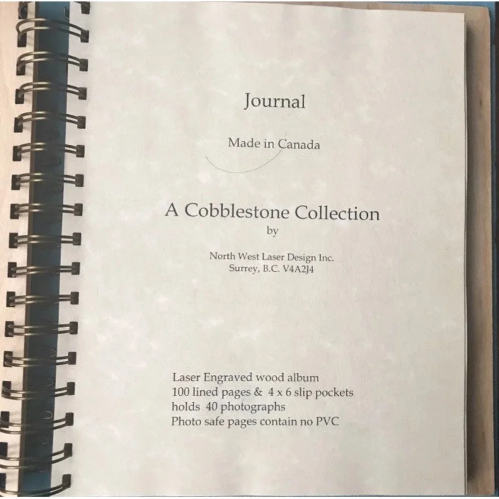 Journal By Times To Remember Laser Engraved Wood With Picture Storage, Journal‎